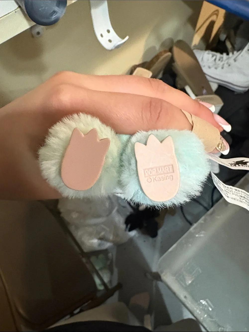 The Monsters Plush Clip-On Pet Toy - Mint Green
